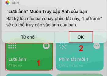 Xuất hiện thông báo “Muốn Truy cập Ảnh”, bạn chỉ cần xác nhận OK