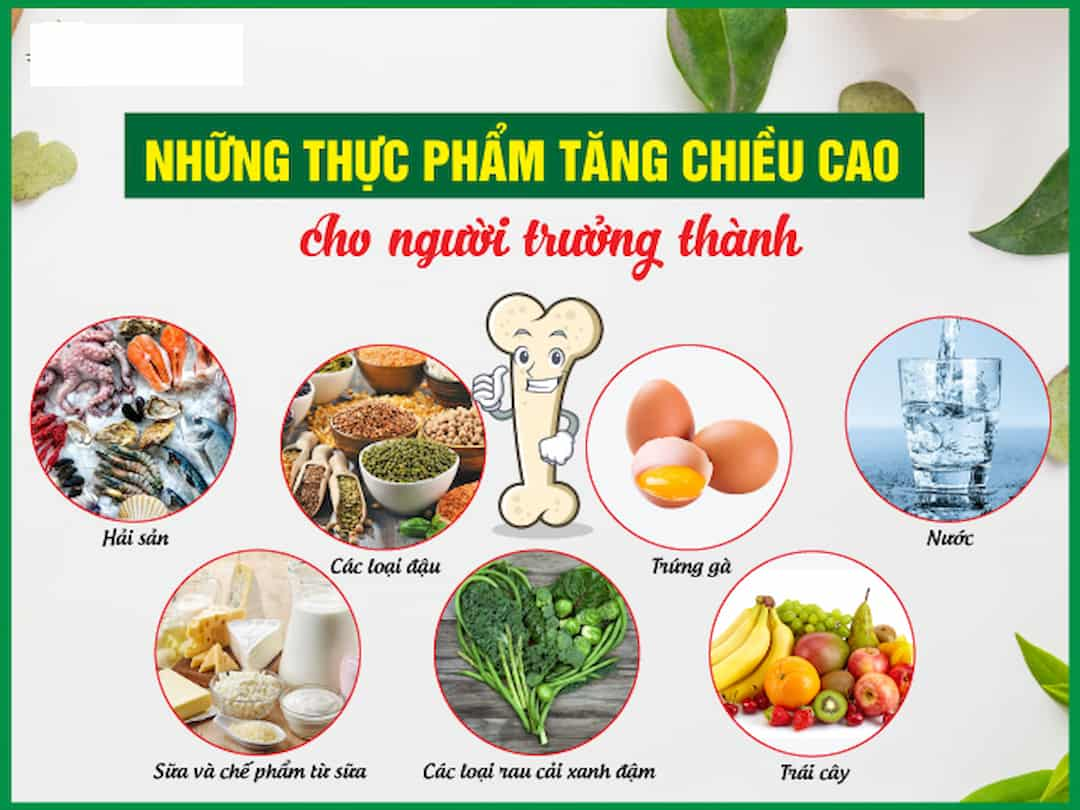 Ăn gì để tăng chiều cao