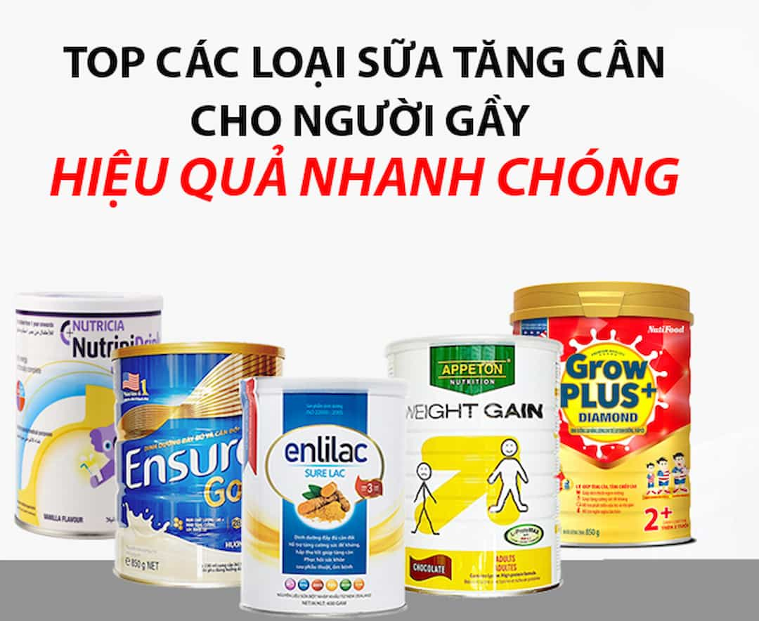 Uống sữa gì tăng cân