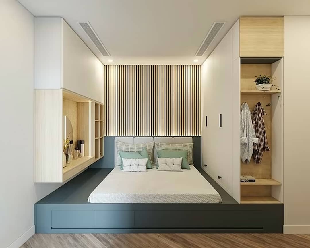 Mẫu thiết kế phòng ngủ cho nam đơn giản 