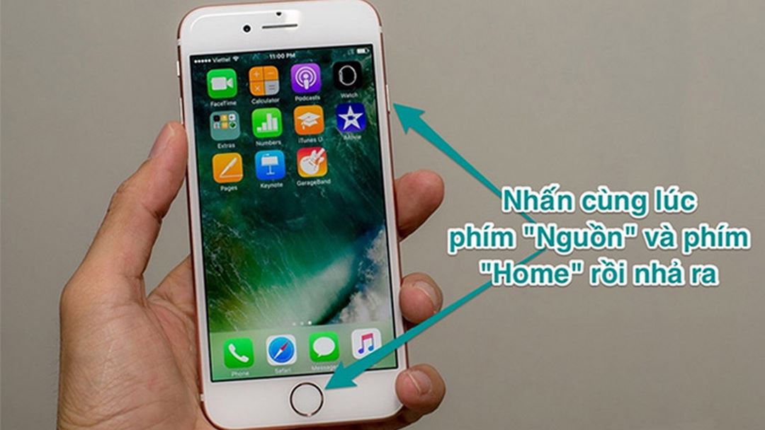 Hướng dẫn cách chụp màn hình iPhone bằng nút Home cứng