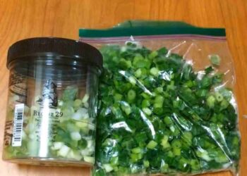 Cách bảo quản hành lá tươi xanh trong ngăn mát áp dụng dễ dàng
